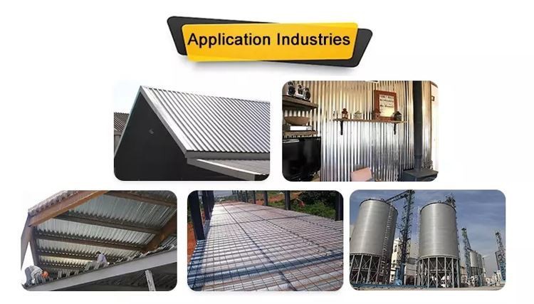 Aluzinc Corrugated Steel Sheet Roofing Material APPLICATION