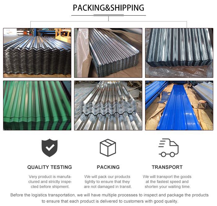 Aluzinc Corrugated Steel Sheet Roofing Material 